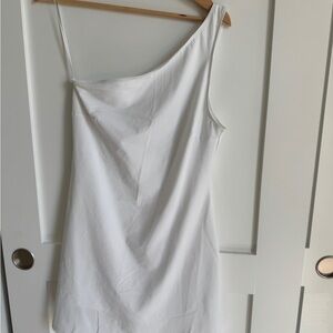 Abercrombie White One-Shoulder Dress